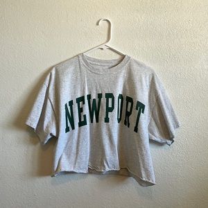Cropped Brandy Melville Newport Tee